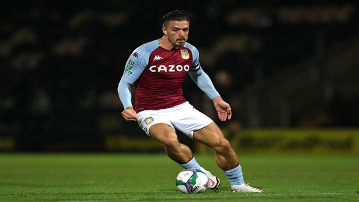 Jack Grealish playing for Aston Villa